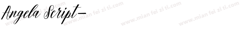 Angela Script字体转换